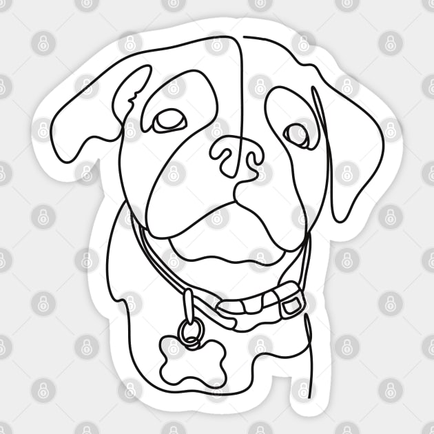 Bulldog puppy lovers Sticker by Xatutik-Art